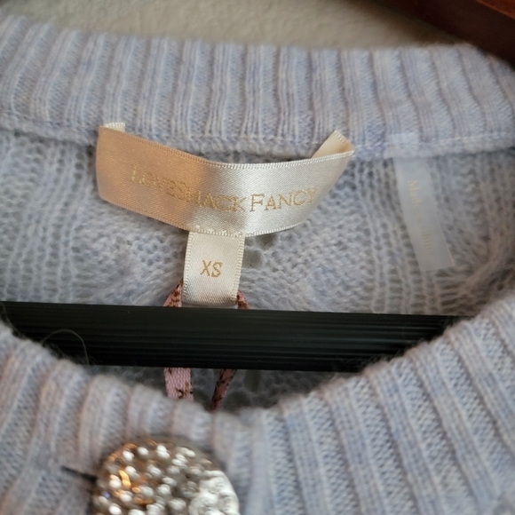 LoveShackFancy Birch Cardigan in Bluebell size XS NWT - Picture 11 of 14